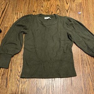 green Madewell sweater